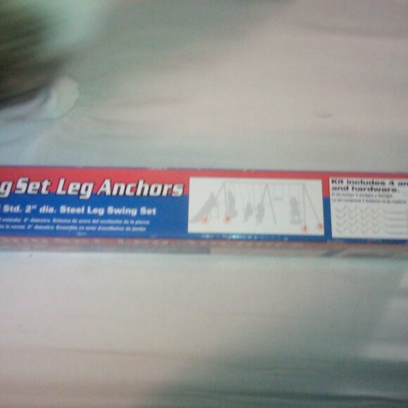 NEW Flexible Flyer Swing Set Leg Anchors Model 30117 Fits Any Steel Swing Set - Picture 2 of 2